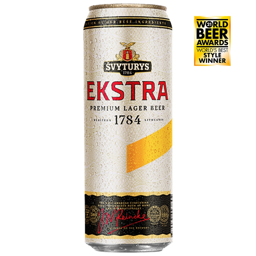 World’s Best Dortmunder Lager Svyturys Ekstra in our store now